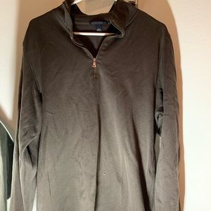 brown banana republic half zip sweatshirt